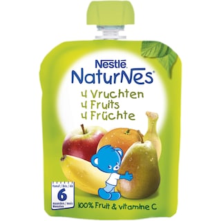 Nestle | NaturNes | Piure de fructe: banane, pere, mere si portocale 90g