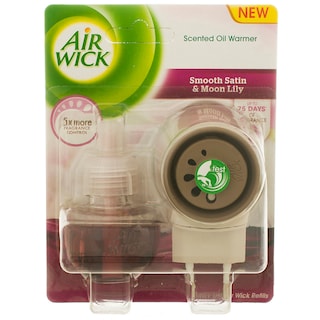 Air Wick | Odorizant electric aparat cu parfum smooth satin 19ml