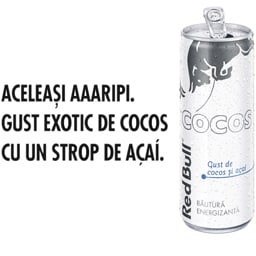 Red Bull Cocos | Bautura energizanta cu gust de cocos si acai 250ml