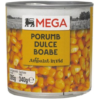 MEGA | Porumb dulce boabe 340g
