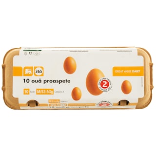 365 | Oua cod 2 marimea M 10 bucati
