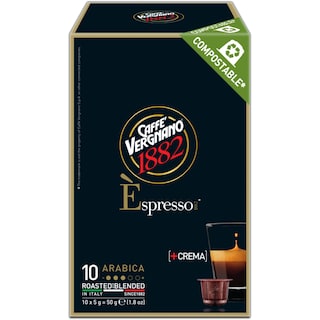 Caffe Vergnano 1882 | Cafea Espresso Arabica, 10 capsule