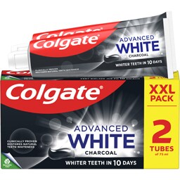 Colgate | Pasta de dinti Advanced White Charcoal 2x75ml