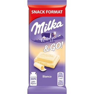 Milka | Ciocolata alba 45g