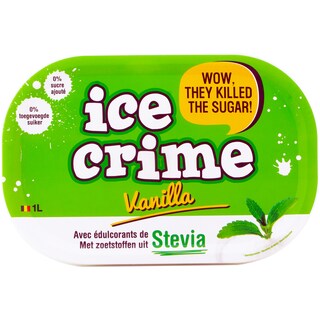Ice Crime | Inghetata aroma vanilie fara zahar 1l