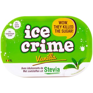 Ice Crime | Inghetata aroma vanilie fara zahar 1l