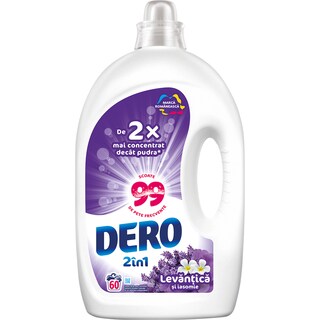 Dero | Detergent lichid 60 spalari cu parfum de levantica si iasomie 3L
