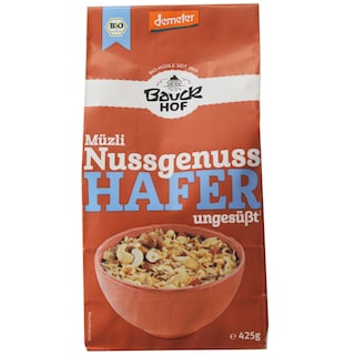 Bauckhof | Fulgi de ovaz integral cu nuci 425g