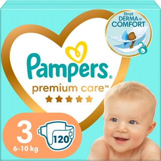 Pampers | Premium Care | Scutece bebelusi Marimea 3, 6-10 kg, 120 buc