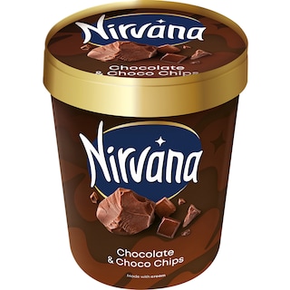 Nirvana | Inghetata Chocolate & Choco chips 322g
