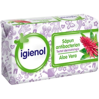 Igienol | Sapun antibacterian cu aloe vera 90g