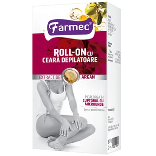 Farmec | Roll on ceara depilatoare cu extract de argan 120ml