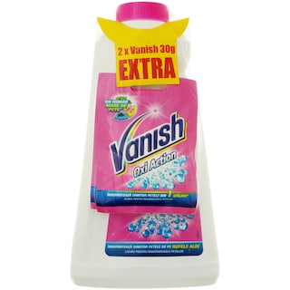 Vanish | Solutie pentru indepartarea petelor Crystal White + Oxi Axion pudra 1L+2x30g