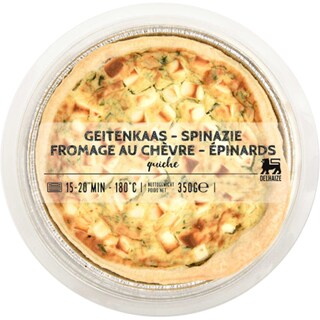 Delhaize | Quiche cu branza de capra si spanac 350g