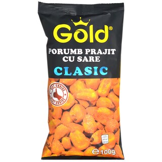 Gold | Porumb prajit cu sare,clasic 100g