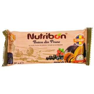 Nutribon | Baton din fructe cu nuci, cereale si scortisoara 40g