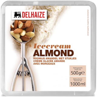 Delhaize | Inghetata cu migdale 1L
