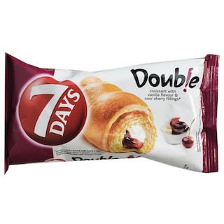 7Days | Croissant cu crema cu aroma de vanilie si visine 60g