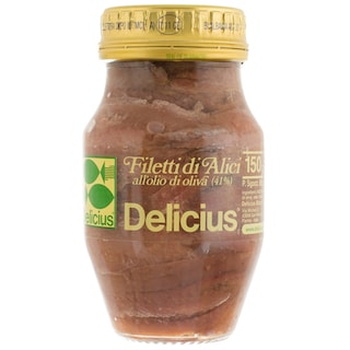 Delicius | Ansoa file cu ulei de masline 150g