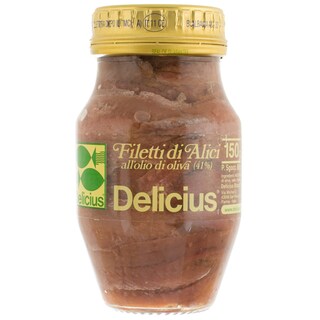 Delicius | Ansoa file cu ulei de masline 150g