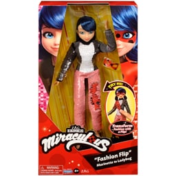 Papusa Fashion Flip Marinette to Ladybug