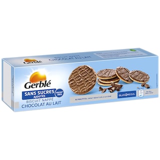 Glucoregul | Biscuiti glazurati cu ciocolata cu lapte 125g