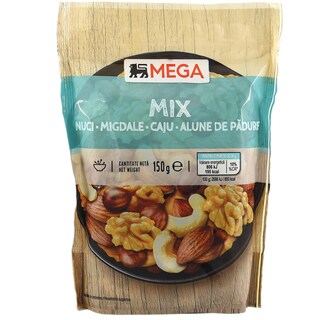 MEGA | Mix nuci, migale, caju si alune de padure 150g