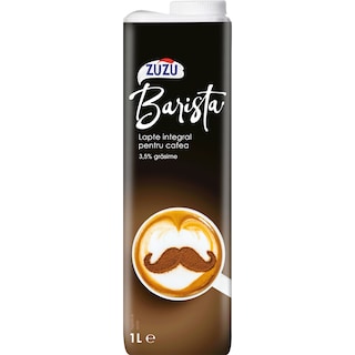 Zuzu | Lapte integral pentru cafea 3.5% grasime Barista 1L