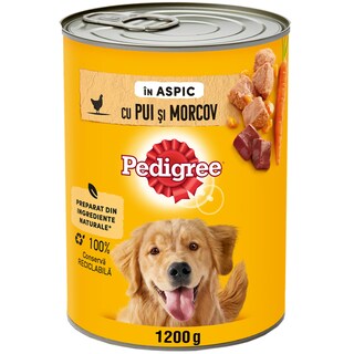 Pedigree | Hrana umeda completa cu pui si morcov in aspic pentru caini adulti 1.2kg