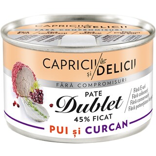Capricii si Delicii | Pate de pui si curcan 145g