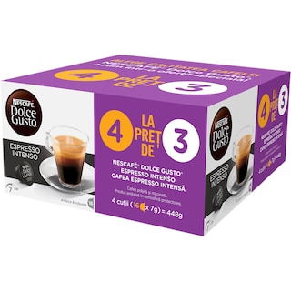 Nescafe | Dolce Gusto | Cafea Espresso Intenso, 4x16 capsule