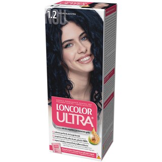 Loncolor | Ultra | Vopsea pentru par 1.2 Negru albastru