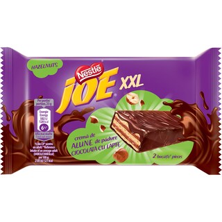 Joe | XXL | Napolitana cu crema de alune invelite in ciocolata cu lapte 46g
