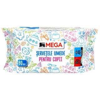 MEGA | Servetele umede pentru copii 80 bucati