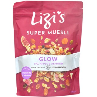 Lizi's | Musli Glow cu smochine, mere si migdale 400g