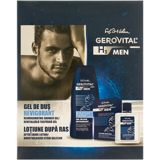 Gerovital | Pachet cosmetice lotiune dupa ras si gel de dus 50ml+400ml