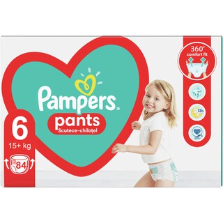 Pampers | Scutece chilotel bebelusi Marimea 6, 15+ kg, 84 buc