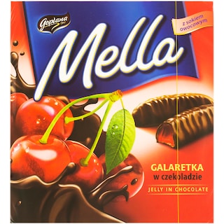 Mella | Jeleuri in ciocolata cu aroma de visine 190g