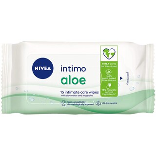 Nivea | Servetele intime cu aloe, 15 bucati