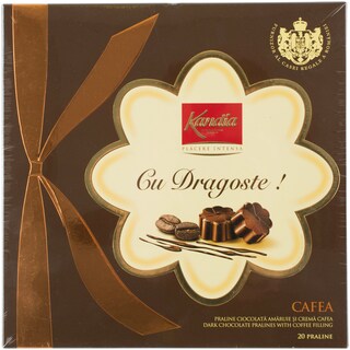 Kandia | Praline cu ciocolata amaruie si cafea Cu dragoste 120g
