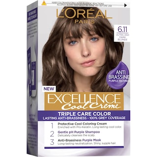 L'Oreal Paris | Excellence | Vopsea de par permanenta Ultra Ash Dark Blonde 6.11