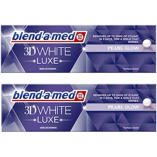 Blend-a-med | 3D White | pasta de dinti Pearl Glow 3D White Luxe 2x75ml