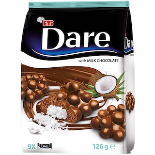 Dare | Mini batoane de ciocolata cu cocos 126g
