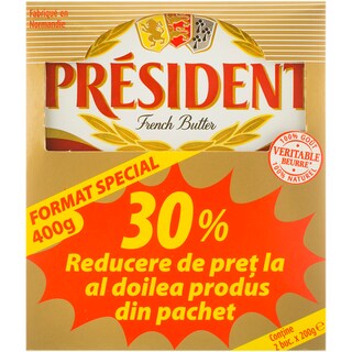 President | Pachet unt 1! cu 30educere 2x200g