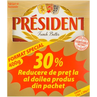 President | Pachet unt 1! cu 30educere 2x200g