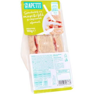 Mega Apetit | Sandwich cu muschi file si cascaval 165g