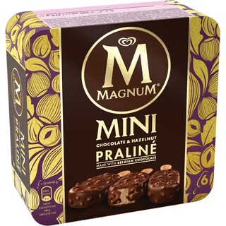 Magnum | Mini inghetate cu ciocolata si alune de padure 6x56.5g