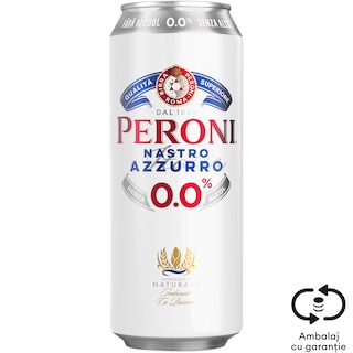 Peroni Nastro Azzurro | Bere blonda fara alcool 0.5L