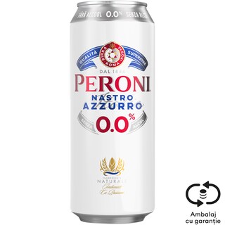 Peroni Nastro Azzurro | Bere blonda fara alcool 0.5L
