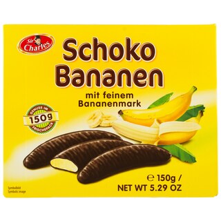 Sir Charles | Batoane de ciocolata neagra cu aroma de banane 150g